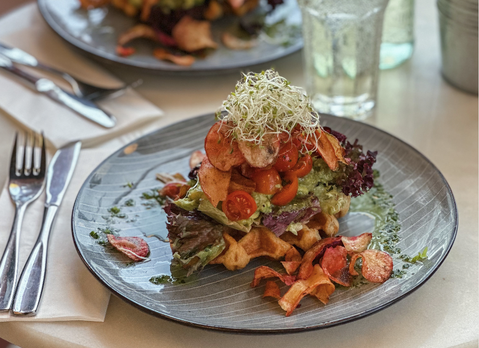 Drømmevaffel med egg og bacon